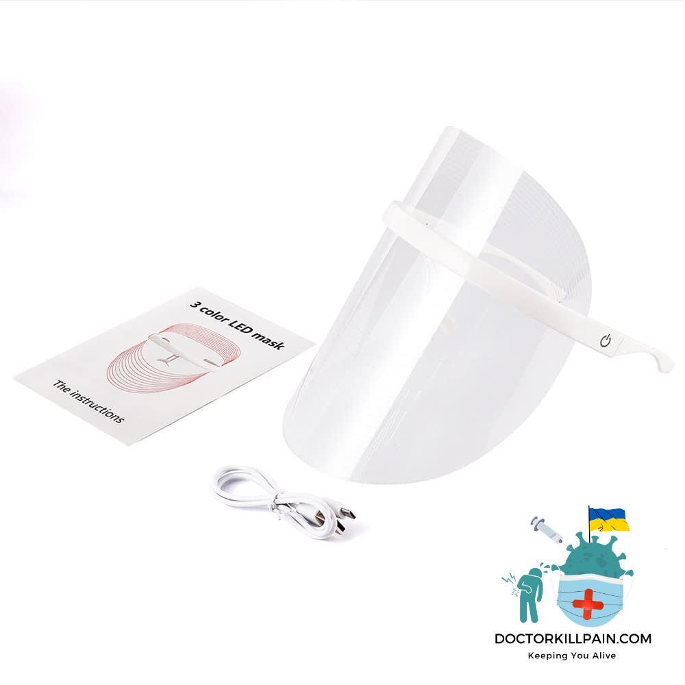 3 Colors LED Light Therapy Face Mask Photon Instrument Anti-aging Anti Acne Wrinkle Removal Skin Tighten Beatuy SPA Treatment