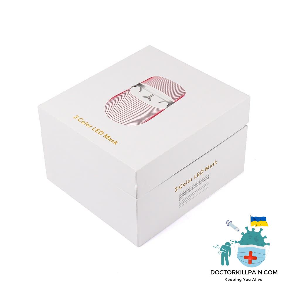 3-in-1 Skin Treatment LED Mask color: 3 Color-USB Recharge|7 Color-USB Recharge|Type-1 White|Type-2 Transparent|Type-3 Wireless  New Arrivals As Seen On TV Skin Care Safest LED Beauty Masks Best Sellers
