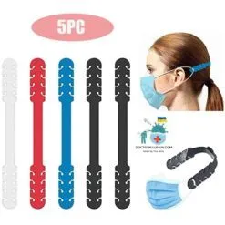 Adjustable Face Mask Holder For School color: 5PC A|5PC B|5PC C|5PC D|5PC E|5PC F|5PC G|5PC H  New Arrivals Protection Against COVID-19 Face Masks & Face Shields Face Masks Safest Face Masks For Kids Best Back to School Face Masks For Kids Face Mask Extensions (Kids & Adults) Best Sellers