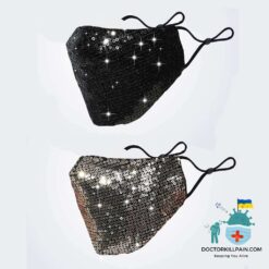 Adjustable Shiny Face Masks color: Gold|Black  New Arrivals Protection Against COVID-19 Face Masks & Face Shields Face Masks Face Masks For Adults Safest Face Masks For Kids Best Back to School Face Masks For Kids Best Sellers