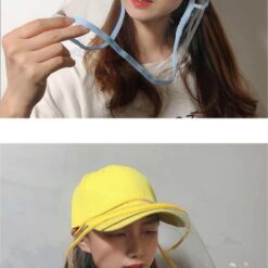 Attachable Clear Face Cover For Hats color: Beige Face Shield|Black Face Shield|Blue Face Shield|Blue Face Shield 2|Red Face Shield|Yellow Face Shield  New Arrivals Protection Against COVID-19 Face Masks & Face Shields Face Shields Face Shields For Adults Best Sellers
