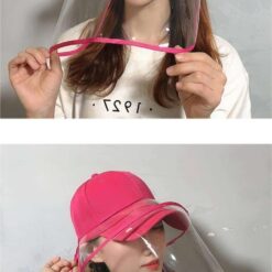 Attachable Clear Face Cover For Hats color: Beige Face Shield|Black Face Shield|Blue Face Shield|Blue Face Shield 2|Red Face Shield|Yellow Face Shield  New Arrivals Protection Against COVID-19 Face Masks & Face Shields Face Shields Face Shields For Adults Best Sellers