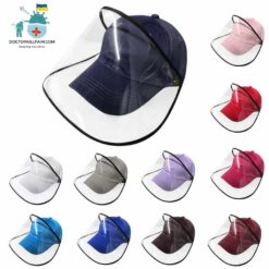 Baseball Cap with Face Shield For Kids color: A|B|C|D|E|F|G|H|I|J|K|L  New Arrivals Protection Against COVID-19 Face Masks & Face Shields Face Shields Face Shields For Kids Best Sellers