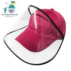 Baseball Cap with Face Shield For Kids color: A|B|C|D|E|F|G|H|I|J|K|L  New Arrivals Protection Against COVID-19 Face Masks & Face Shields Face Shields Face Shields For Kids Best Sellers