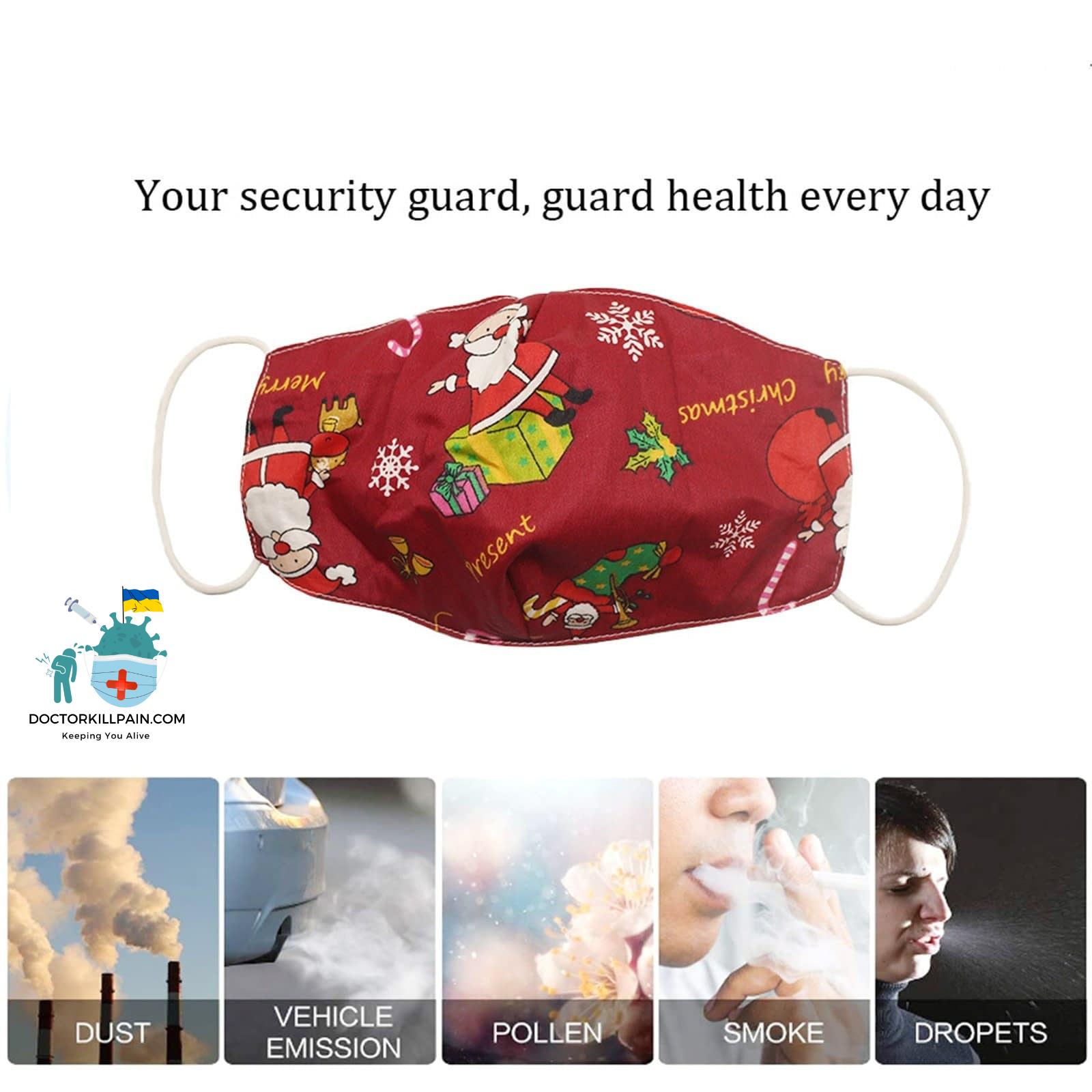 Christmas Lights Glowing Washable Face Mask Cartoons Covers Fashion Mouths Led Mouth Masks Halloween Cosplay Navidad Mascara