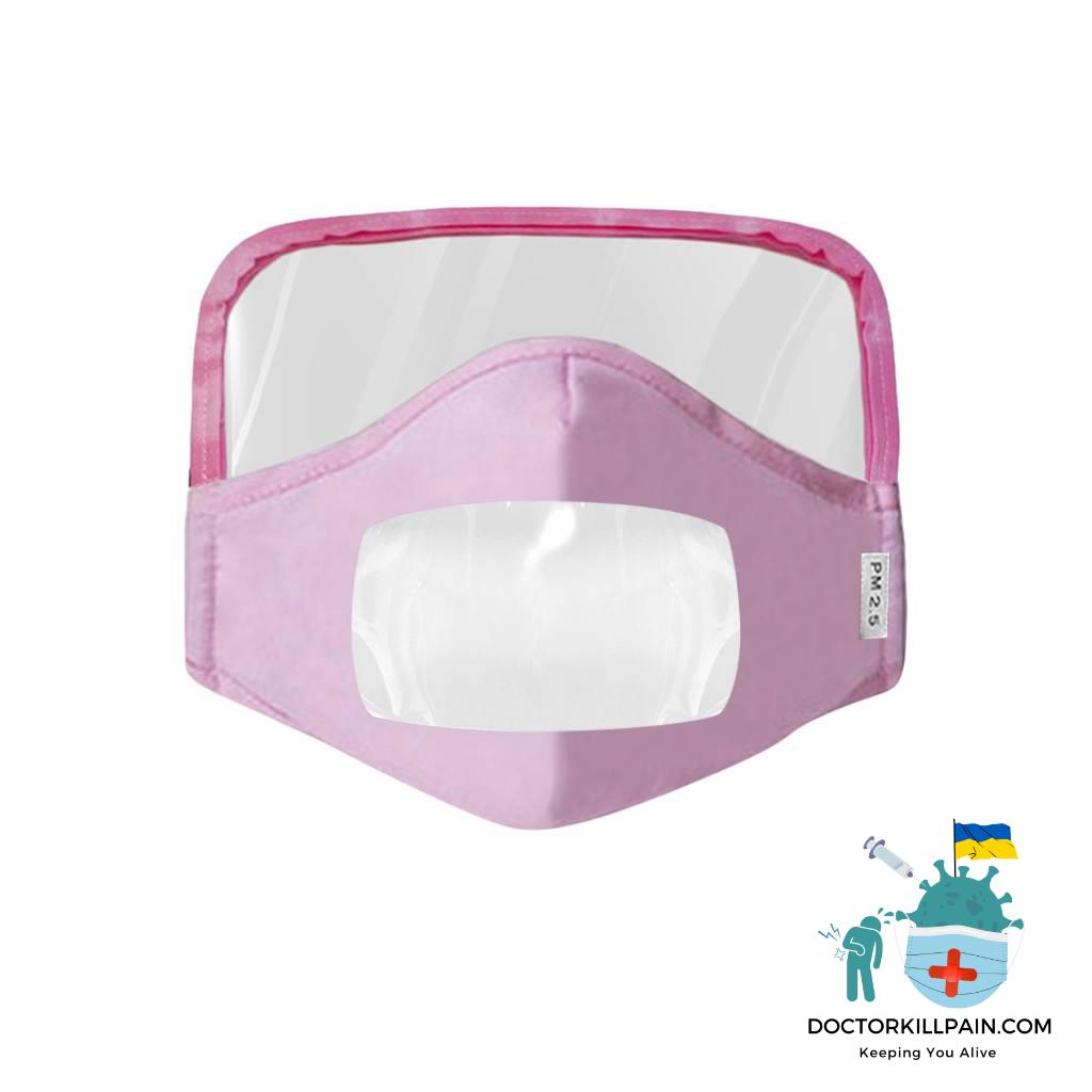 4Pcs Masque Adult Face Mask with Eyes Screen Mask With Clear Window Visible Dustproof Mascarillas Cosplay Mask