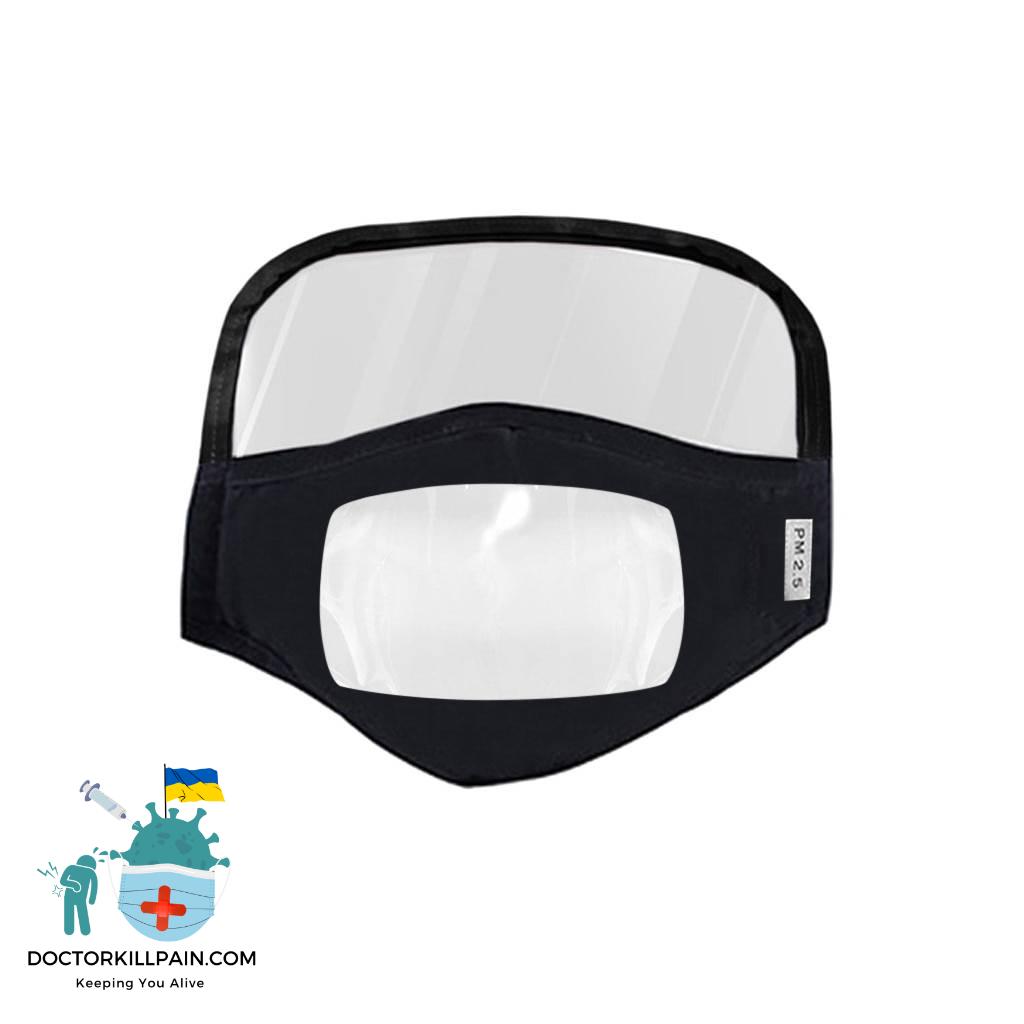 4Pcs Masque Adult Face Mask with Eyes Screen Mask With Clear Window Visible Dustproof Mascarillas Cosplay Mask