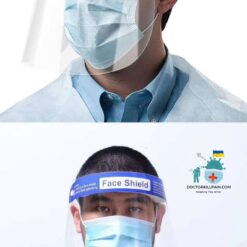 Clear Face Shield color: Face Shield  New Arrivals Protection Against COVID-19 Face Masks & Face Shields Face Shields Face Shields For Adults Best Sellers
