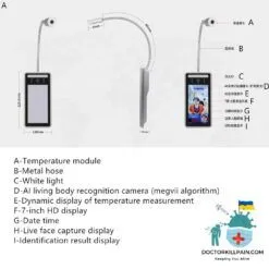 Contactless Fever-Detection Camera 81fc5b885e3ea8cd72da7b: vertical bracket|wall bracket  New Arrivals Protection Against COVID-19 Contactless Thermometers Best Sellers