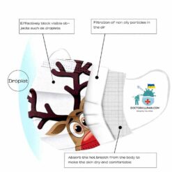 Cute Disposable Christmas Face Masks (10 Masks) color: A|B|C|D|E|F|G|Rudolph|Rudolph 2|Santa|Santa&Rudolph|Santa&Snowman|Snowman|Spheres  New Arrivals Protection Against COVID-19 Face Masks & Face Shields Face Masks Face Masks For Adults Best Sellers