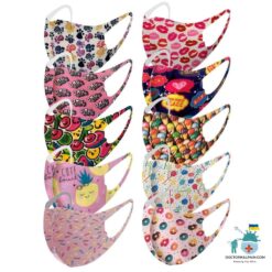 Cute Washable Face Masks For Kids (10 Masks) color: A|B|C|D|E|F|G|H|I|J|K|L|M|N|O|P|Q|R  New Arrivals Protection Against COVID-19 Face Masks & Face Shields Face Masks Safest Face Masks For Kids Best Back to School Face Masks For Kids Best Sellers