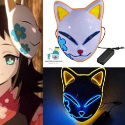 Demon Slayer Urokodaki Apprentice Glowing Masks color: LED 01|LED 02|LED 03|No LED 01|No LED 02|No LED 03  Clearance