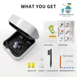 Discrete Wireless Hearing Aids For Hearing Impaired People Battery Duration: 2-4 days  Best Hearing Aids In 2022 New Arrivals Best Sellers