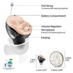 Discrete Wireless Hearing Aids For Hearing Impaired People Battery Duration: 2-4 days  Best Hearing Aids In 2022 New Arrivals Best Sellers