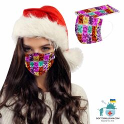Disposable Christmas Face Masks (10 Pcs) color: A|B|C|D|E  New Arrivals Protection Against COVID-19 Face Masks & Face Shields Face Masks Face Masks For Adults Best Sellers