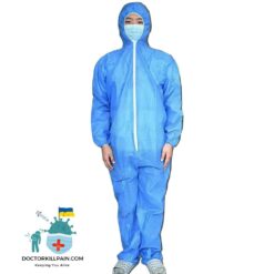 Disposable PPE Suit | Fight Coronavirus color: Blue|White  New Arrivals Protection Against COVID-19 Protective Suits & Clothing Best Sellers