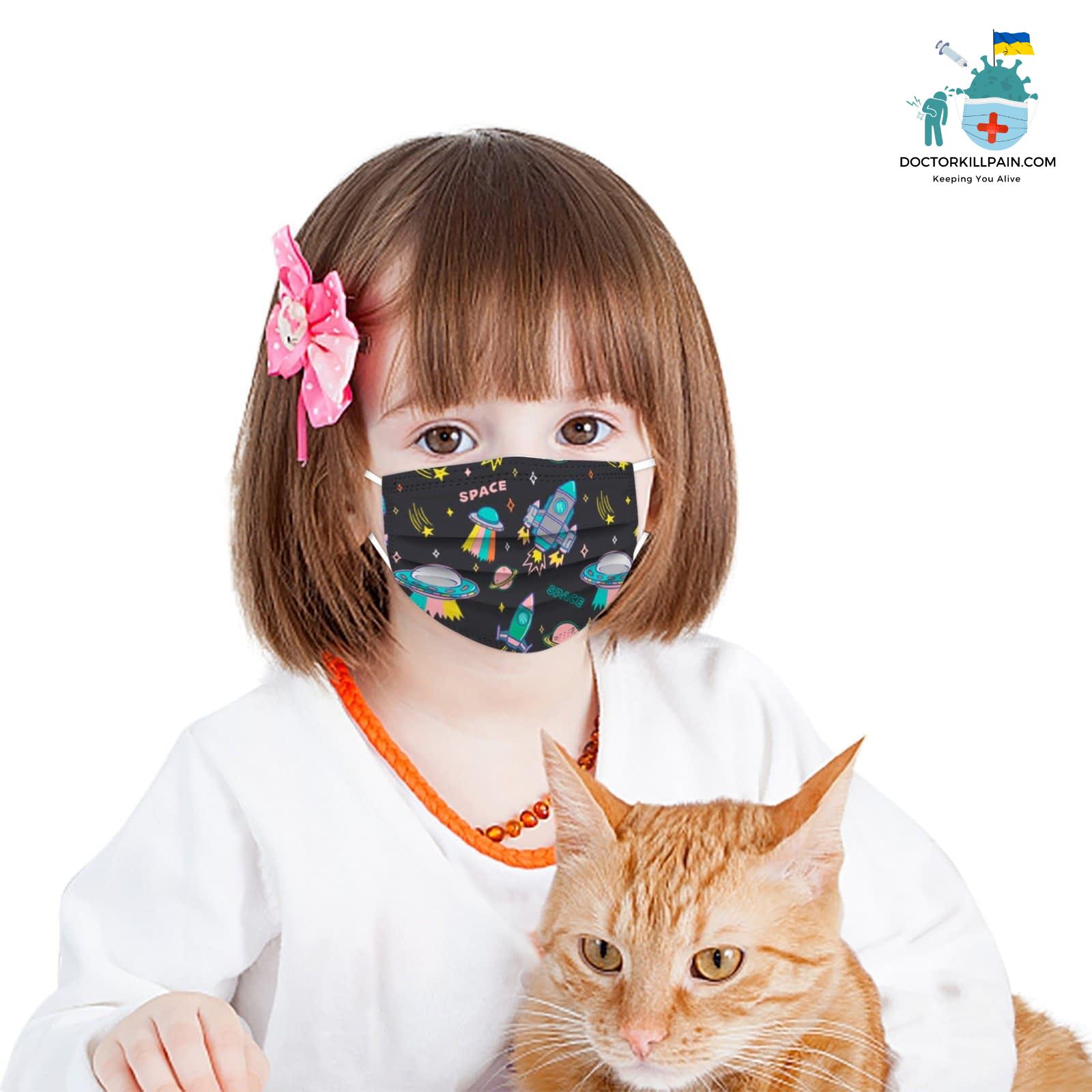 Pre School And Day Care. Child Mask Disposable Face Mask Print Masks For Protection Children Disposable Face Mask Halloween Masque Enfant Jetable