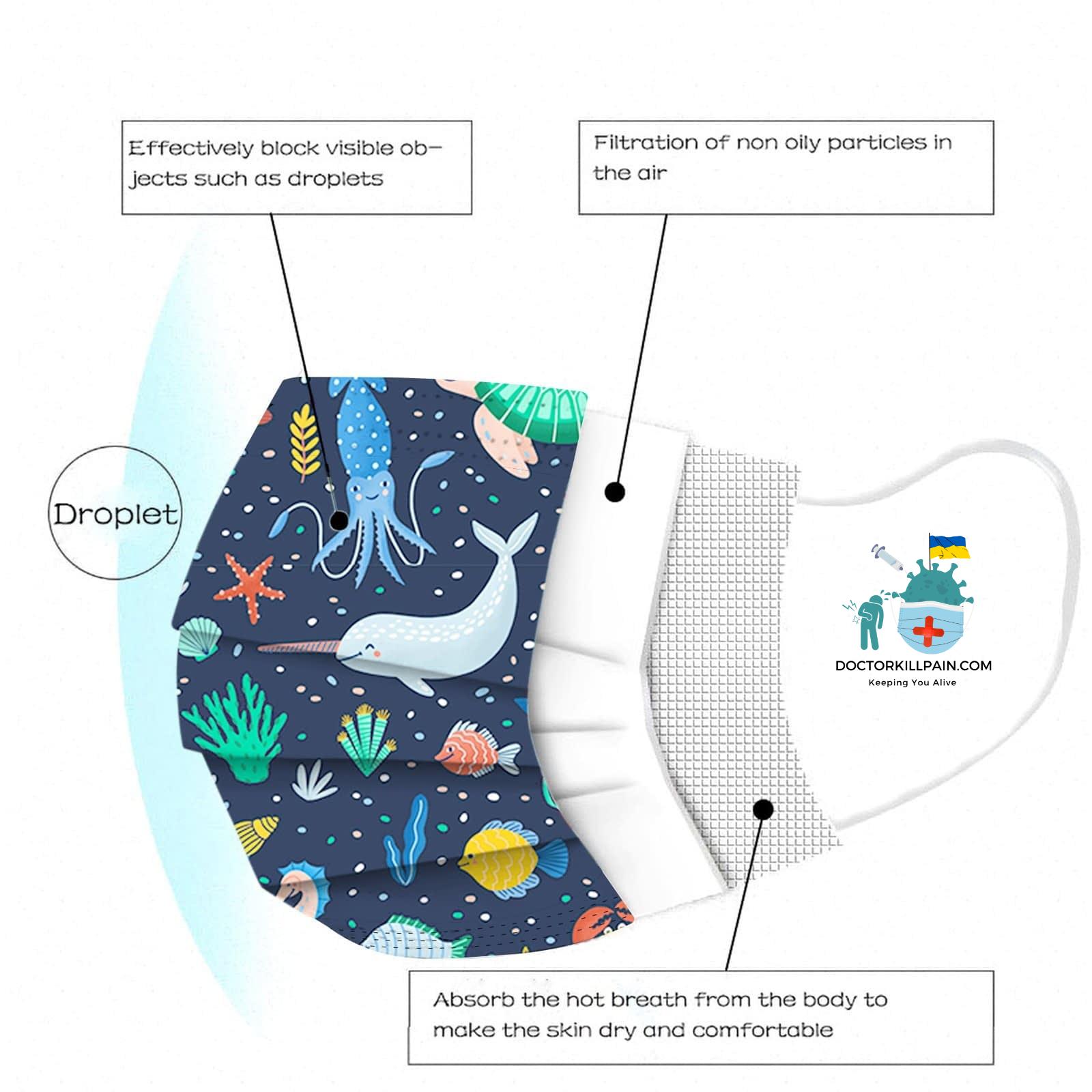 Pre School And Day Care. Child Mask Disposable Face Mask Print Masks For Protection Children Disposable Face Mask Halloween Masque Enfant Jetable