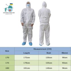 Disposable Protective Coverall color: Blue|White  New Arrivals Protection Against COVID-19 Protective Suits & Clothing Best Sellers