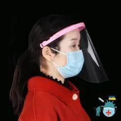 Elastic Face Shield color: 1-1|1-2|2-1|3-1|4-1|A random 1pc|B random 1pc|C random 1pc|Pink|Blue  New Arrivals Protection Against COVID-19 Face Masks & Face Shields Face Shields Face Shields For Adults Best Sellers