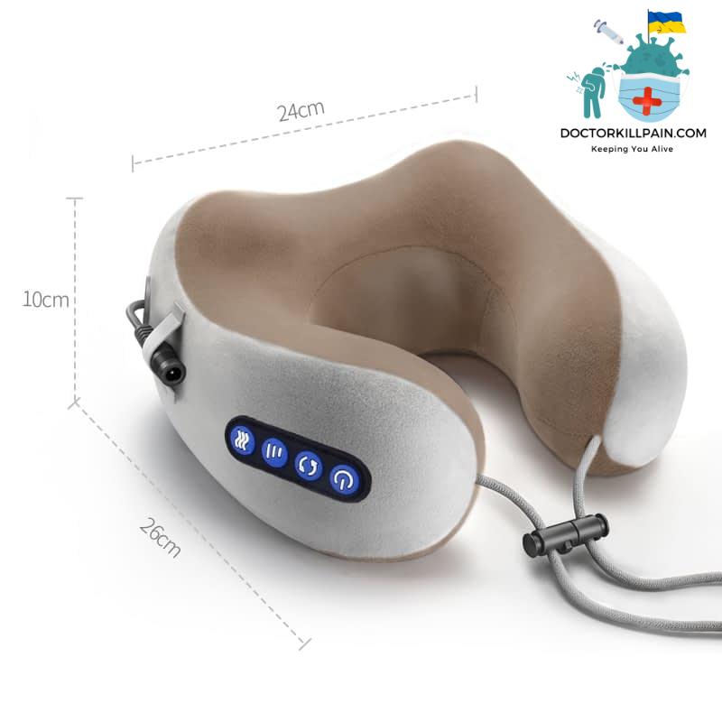 Electric Neck Massager U Shaped Pillow Multifunctional Portable Shoulder Cervical Massager Travel Home Car Relax Massage Pillow