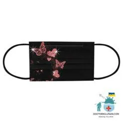 Elegant Shiny Butterflies Disposable Face Masks For Women (50 Masks) color: A 50PCS|B 50PCS|C 50PCS|D 50PCS|E 50PCS|F 50PCS  New Arrivals Protection Against COVID-19 Face Masks & Face Shields Face Masks Face Masks For Adults Best Sellers