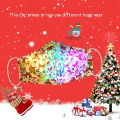 Face Mask With Christmas Lights color: A|B|C|D|E|F|G  New Arrivals Protection Against COVID-19 Face Masks & Face Shields Face Masks Face Masks For Adults Best Sellers