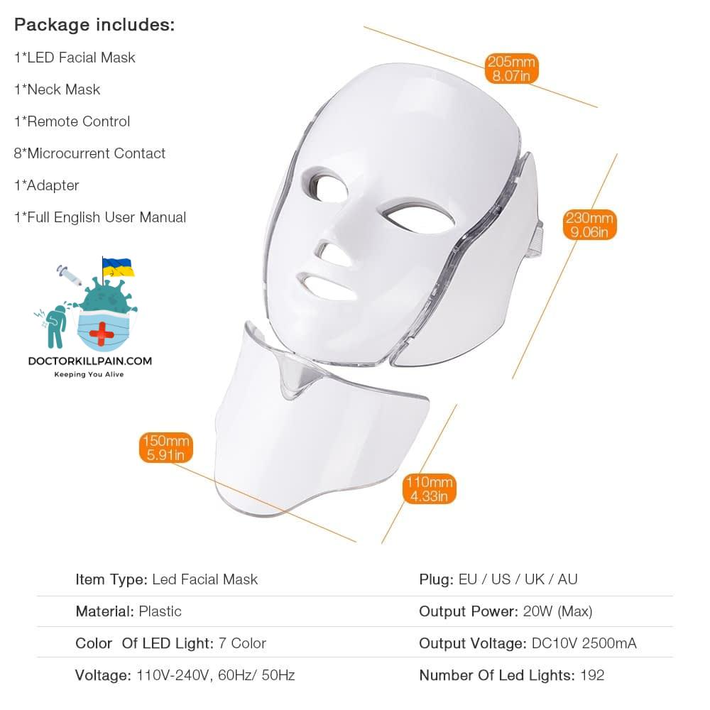 Face + Neck Skin Rejuvenating LED Mask