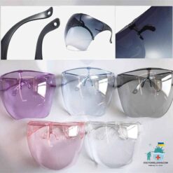 Face Shield Glasses For Kids color: Gradient blue|Gradient gray|Gradient green|Gradient orange|Gradient pink|Gradient purple|Gradient tea|Light blue|Light brown|Light pink|Light purple|transparent  New Arrivals Protection Against COVID-19 Face Masks & Face Shields Face Shields Face Shields For Kids Best Sellers