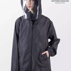 Fight Coronavirus Jacket With Face Mask | Unisex color: Black|Blue|White|Yellow  New Arrivals Protection Against COVID-19 Face Masks & Face Shields Face Masks Face Masks For Adults Face Shields Face Shields For Adults Jackets with Face Mask Protective Suits & Clothing Best Sellers
