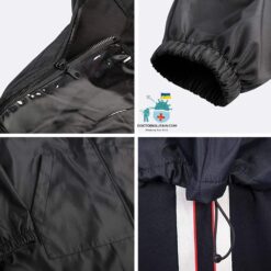 Fight Coronavirus Jacket With Face Mask | Unisex color: Black|Blue|White|Yellow  New Arrivals Protection Against COVID-19 Face Masks & Face Shields Face Masks Face Masks For Adults Face Shields Face Shields For Adults Jackets with Face Mask Protective Suits & Clothing Best Sellers