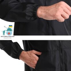 Fight Coronavirus Jacket With Face Mask | Unisex color: Black|Blue|White|Yellow  New Arrivals Protection Against COVID-19 Face Masks & Face Shields Face Masks Face Masks For Adults Face Shields Face Shields For Adults Jackets with Face Mask Protective Suits & Clothing Best Sellers