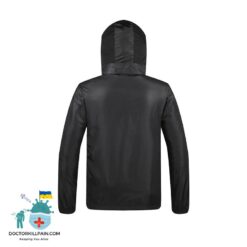 Fight Coronavirus Jacket with Mask | Unisex color: Black|White  New Arrivals Protection Against COVID-19 Face Masks & Face Shields Face Masks Face Masks For Adults Face Shields Face Shields For Adults Jackets with Face Mask Protective Suits & Clothing Best Sellers