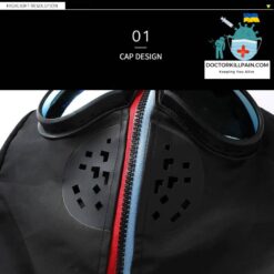 Fight Coronavirus Jacket with Mask | Unisex color: Black|White  New Arrivals Protection Against COVID-19 Face Masks & Face Shields Face Masks Face Masks For Adults Face Shields Face Shields For Adults Jackets with Face Mask Protective Suits & Clothing Best Sellers