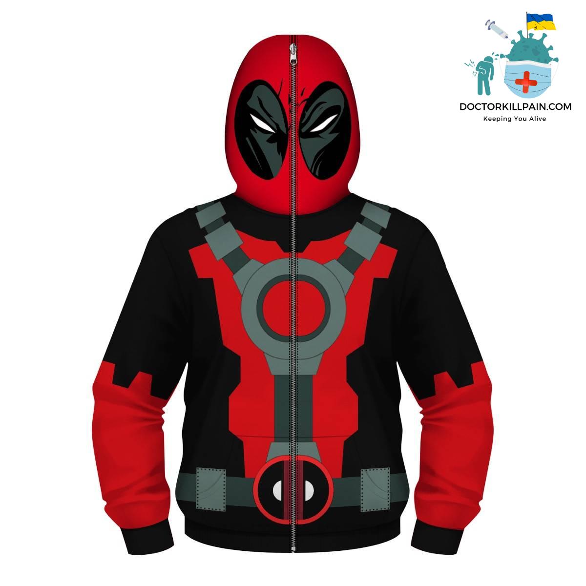 Fight Coronavirus Superhero Hooded Jacket with Mask (The Avengers, Captain America, Iron Man, Spiderman, Star Wars)