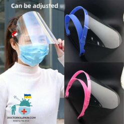 Flip-Up Face Shield color: Pink|Blue  New Arrivals Protection Against COVID-19 Face Masks & Face Shields Face Shields Face Shields For Adults Best Sellers