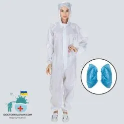 Full Body Protective Coverall Suit color: Blue|White  New Arrivals Protection Against COVID-19 Protective Suits & Clothing Best Sellers