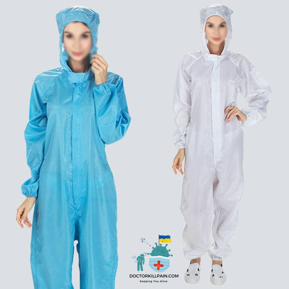 Reusable Protective Overalls Splashproof Protective Suits + Disposable Shoe Cover Personal Protective Equipment
