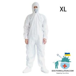 Full-Body Protective Suit color: White PP L|White PP XL|White PP XXL|White PP XXXL|White SMS L|White SMS XL|White SMS XXL|White SMS XXXL  New Arrivals Protection Against COVID-19 Protective Suits & Clothing Best Sellers