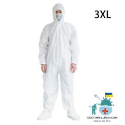 Full-Body Protective Suit color: White PP L|White PP XL|White PP XXL|White PP XXXL|White SMS L|White SMS XL|White SMS XXL|White SMS XXXL  New Arrivals Protection Against COVID-19 Protective Suits & Clothing Best Sellers