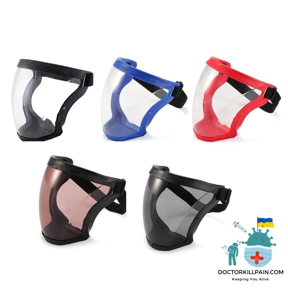 Z50 Dropshipping Full Face Shield Kitchen Transparent Shield Home Oil-splash Proof Eye Facial Anti-fog Head Cover Safety Glasses