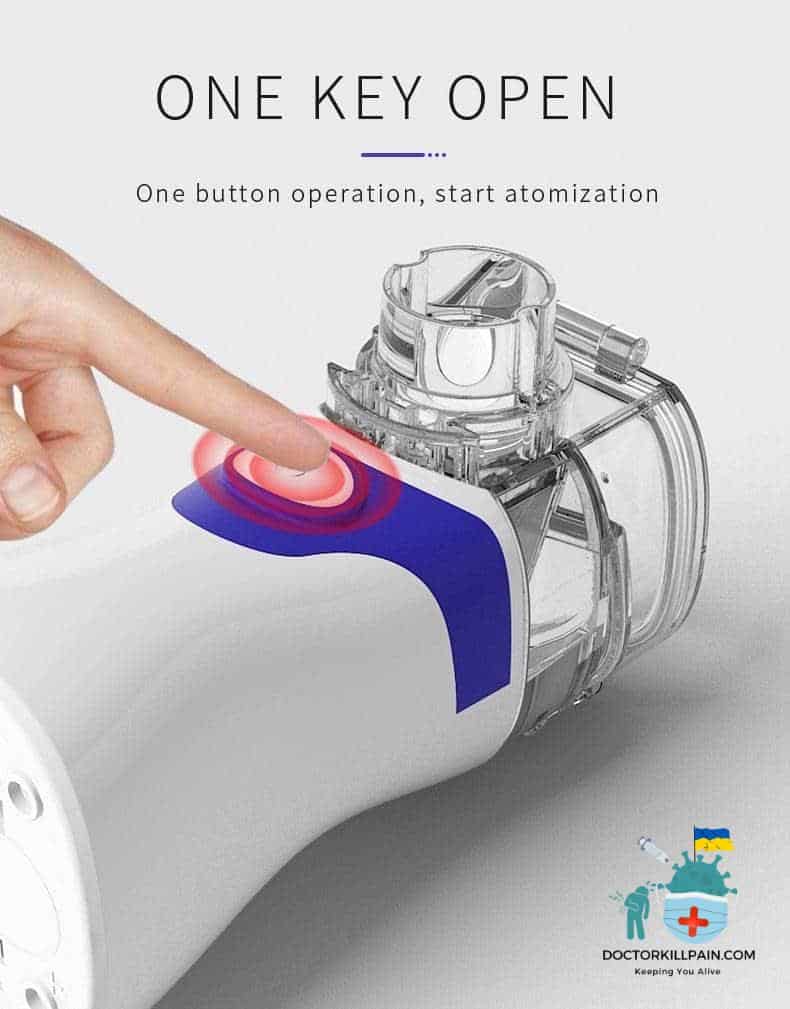 Handheld Ultrasonic Portable Nebulizer color: only mask|Gray with 2 Filters|Blue|Green  New Arrivals Protection Against COVID-19 Best Sellers