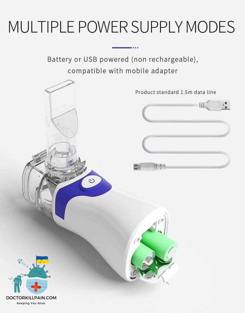 Medical equipment Nebulizer Handheld Ultrasonic Steaming Devices Atomizer inhalator for Adults Kids mini Portable nebulizador