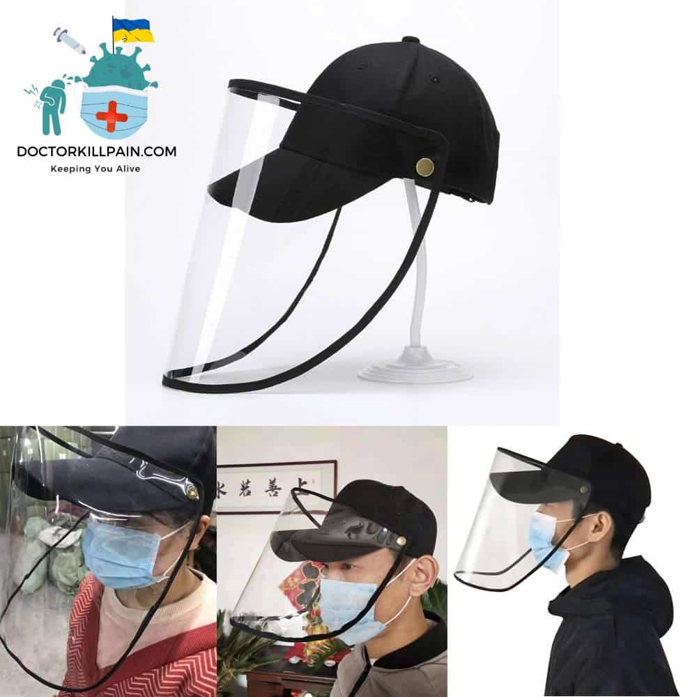 2020 Spray Detachable Anti-spitting Anti Face Protective Hat Cover Outdoor Cap Hot Splash-proof Helmet Hat