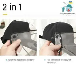Hat With Protective Flip-Up Face Shield color: Khaki|Red|Black|Blue|White|Yellow  New Arrivals Protection Against COVID-19 Face Masks & Face Shields Face Shields Face Shields For Adults Best Sellers