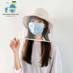 Hat With Removable Face Shield For Women color: beige|Khaki|no face sheild|Pink|Black|Yellow  New Arrivals Protection Against COVID-19 Face Masks & Face Shields Face Shields Face Shields For Adults Best Sellers