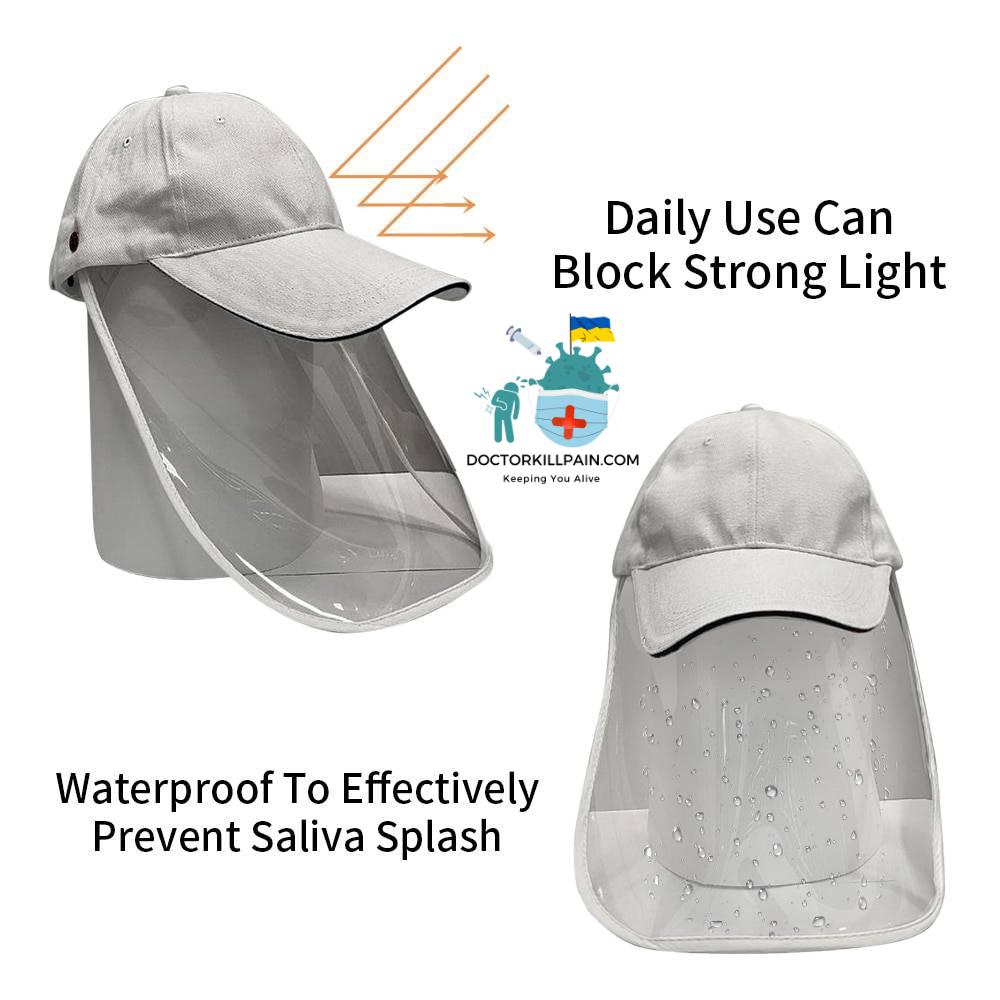 Multi-function Protective Cap Anti Infection Protective Hat Eye Protection Anti-fog Windproof Hat Anti-saliva Face Cover Cap