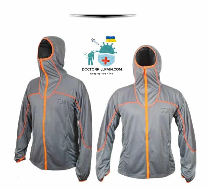 Daiwa Sun-Protective Fishing Clothing Men's Quick-Drying Breathable Anti-Mosquito Large Size 4XL Hooded Fishing Suit Gift Free