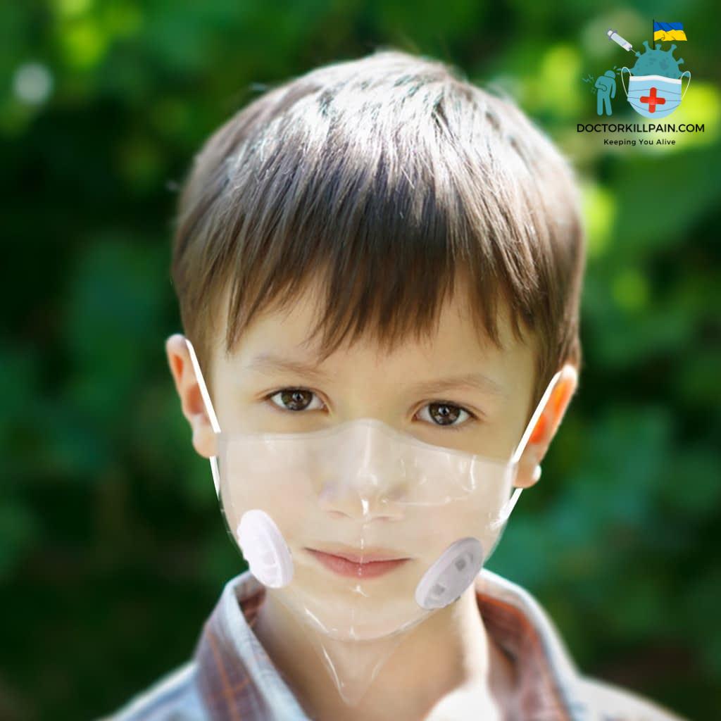 Transparent Mouth Masks For Kids 4pcs Transparent Mask Halloween Cosplay Christmas Masks For Face masque enfant lavable маска