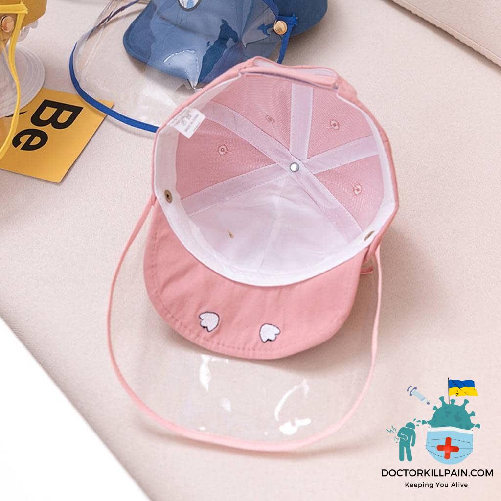 0-12 years Anti-spitting Dustproof Cover Kids Protective Hat Boys Girls peaked cap Hat For Kid Isolate germs Защитный колпачок#2
